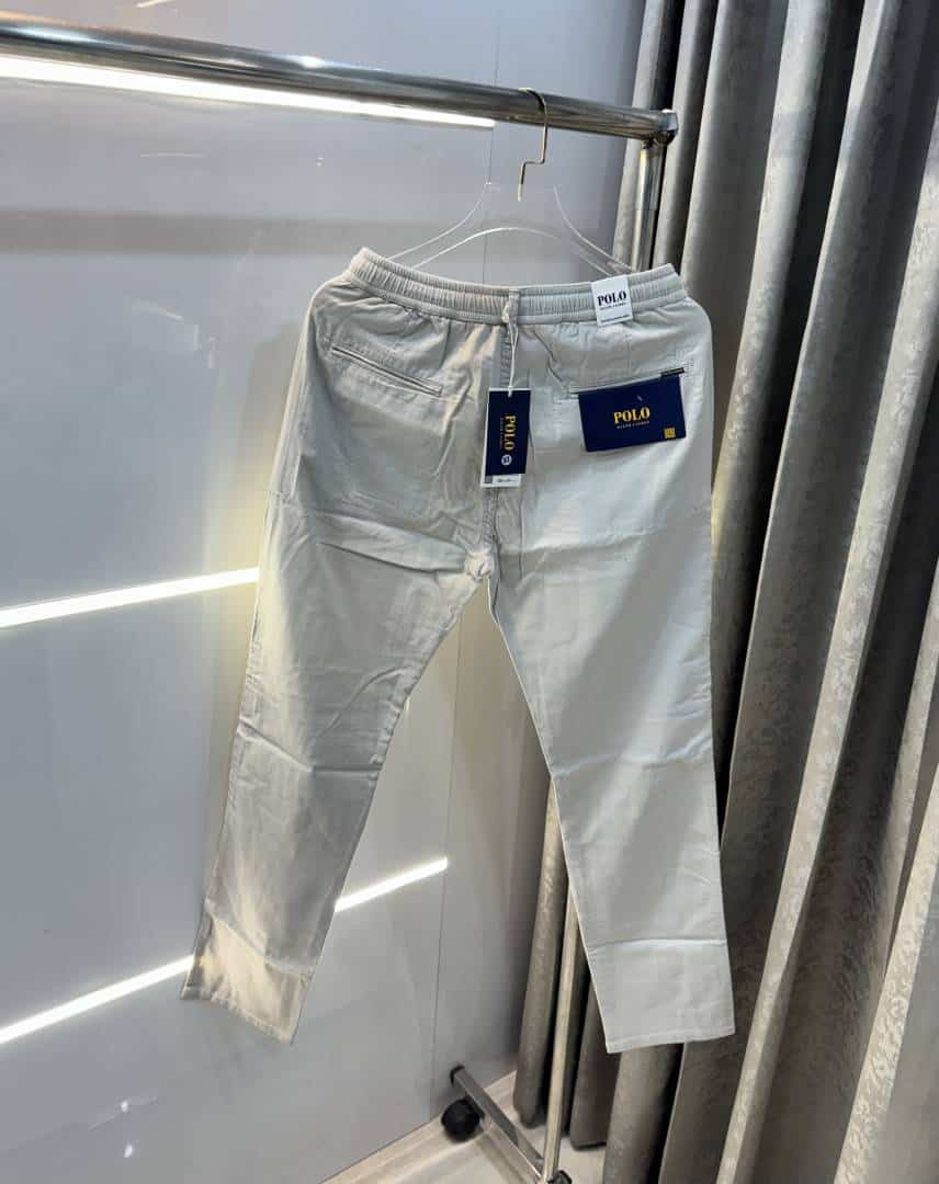 Ralp Lauren New Light Grey Premium Classic Cotton Pant