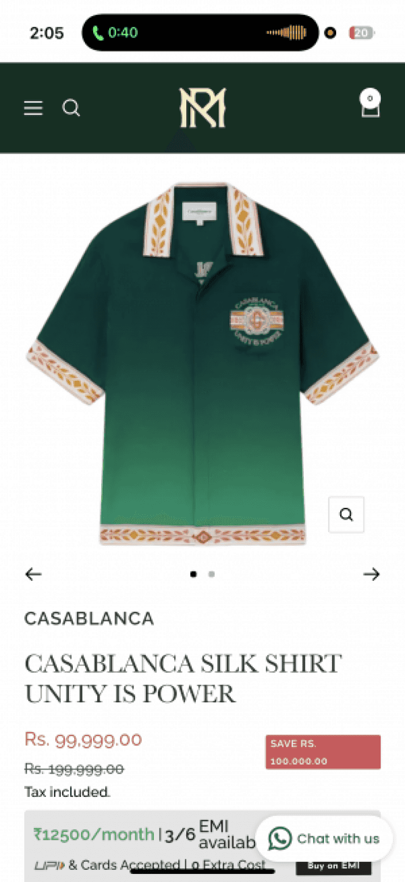 Casa_blanca tennis club half sleeves imported shirt