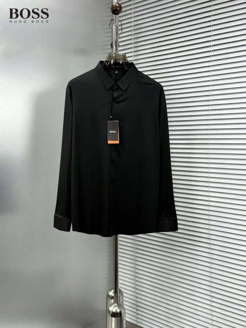Hugo_Boss Full Sleeves Shirt Black