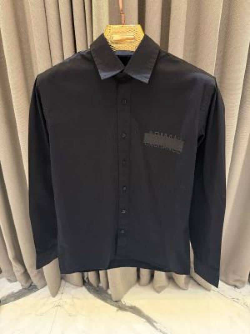 Arman_i Exchange Chest Logo Full Sleeves Shirt black