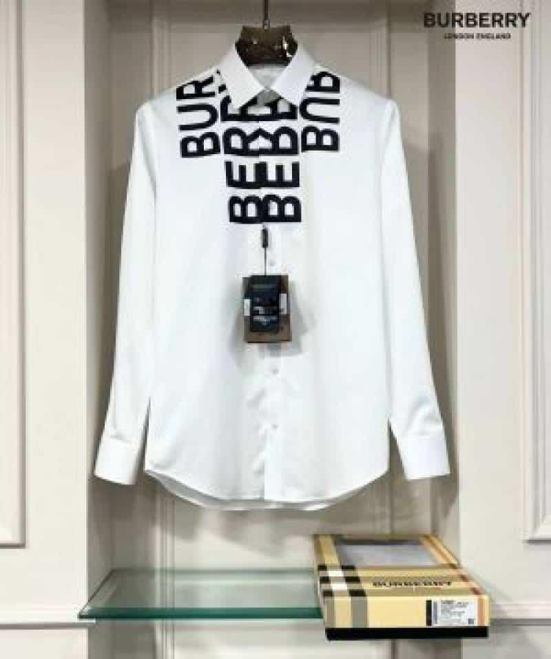 Burberr_y Box Pack Full Sleeves Shirt White