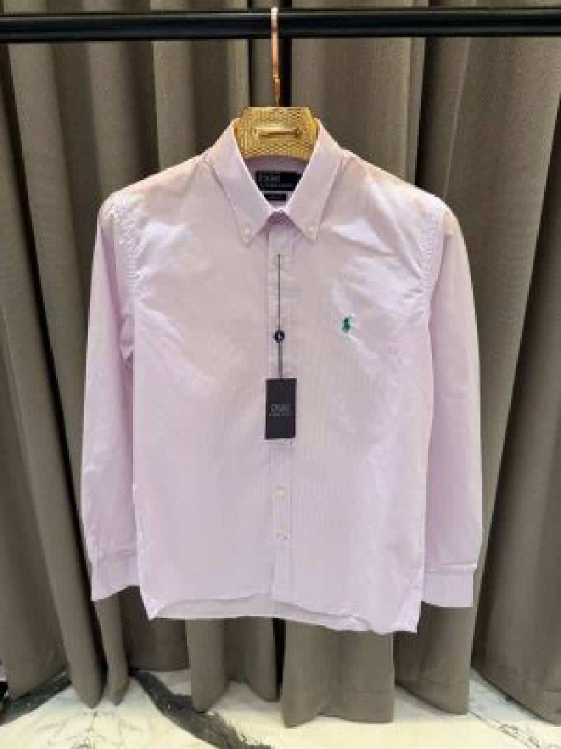 Ralph_Lauren Chest Logo Full Sleeves Shirt Light Pink