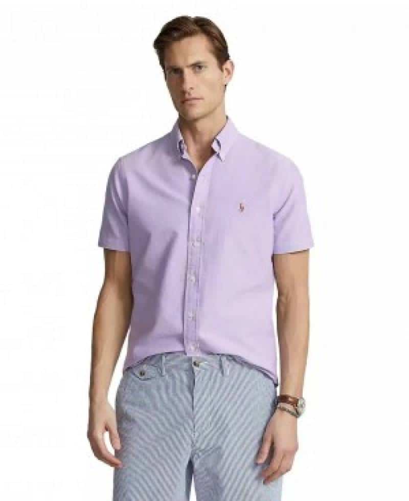 Ralph_Lauren Half Sleeves Shirt Violet