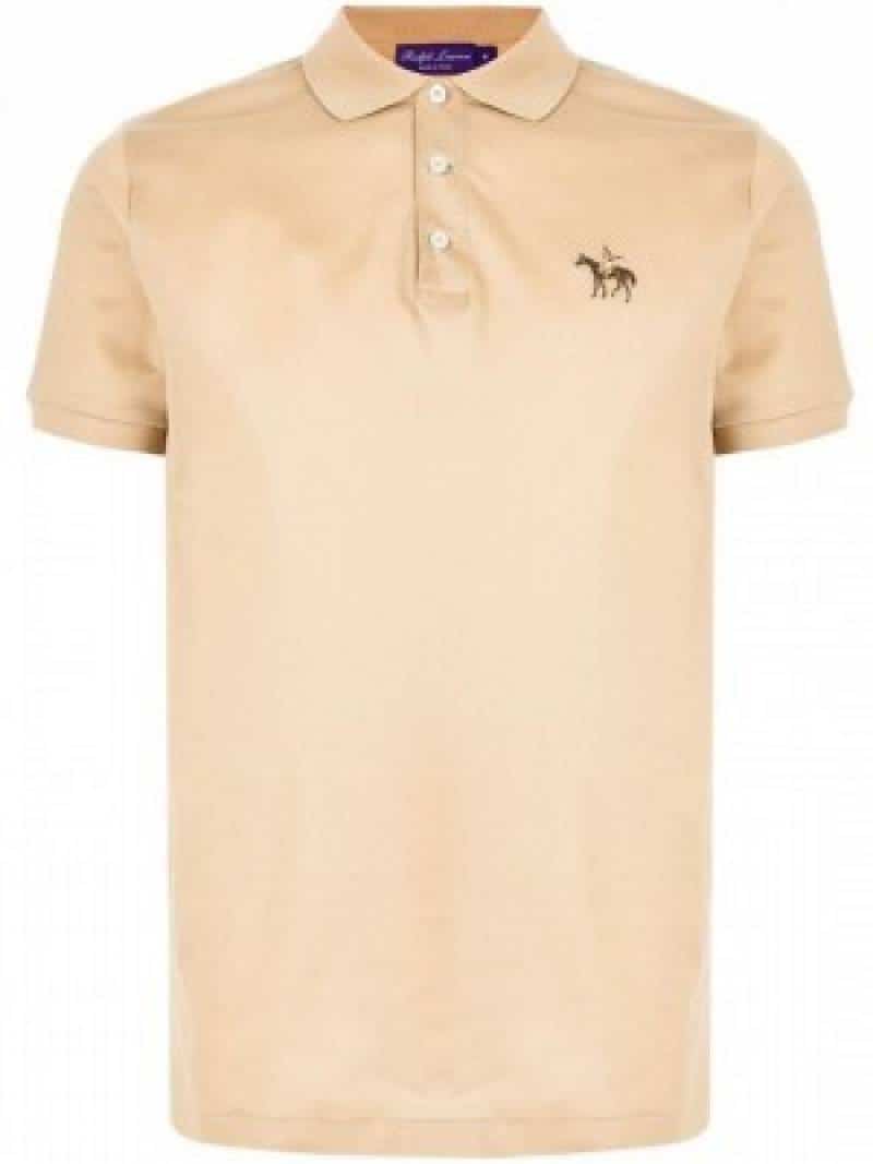 Ralph_Lauren Chest Logo Polo T-shirt brown