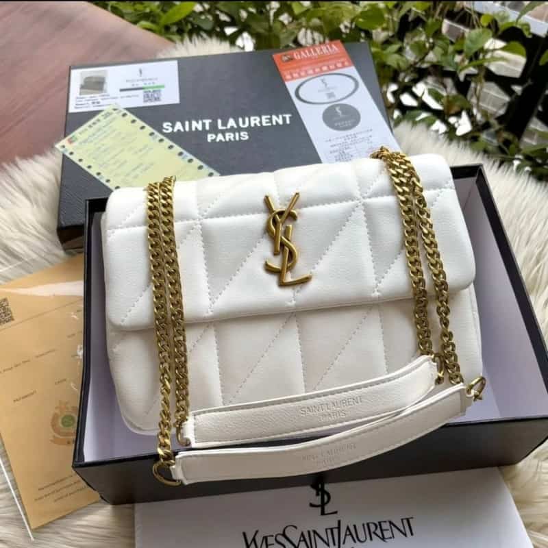 YSL Premium Sling Bag (White) With Double Box 856