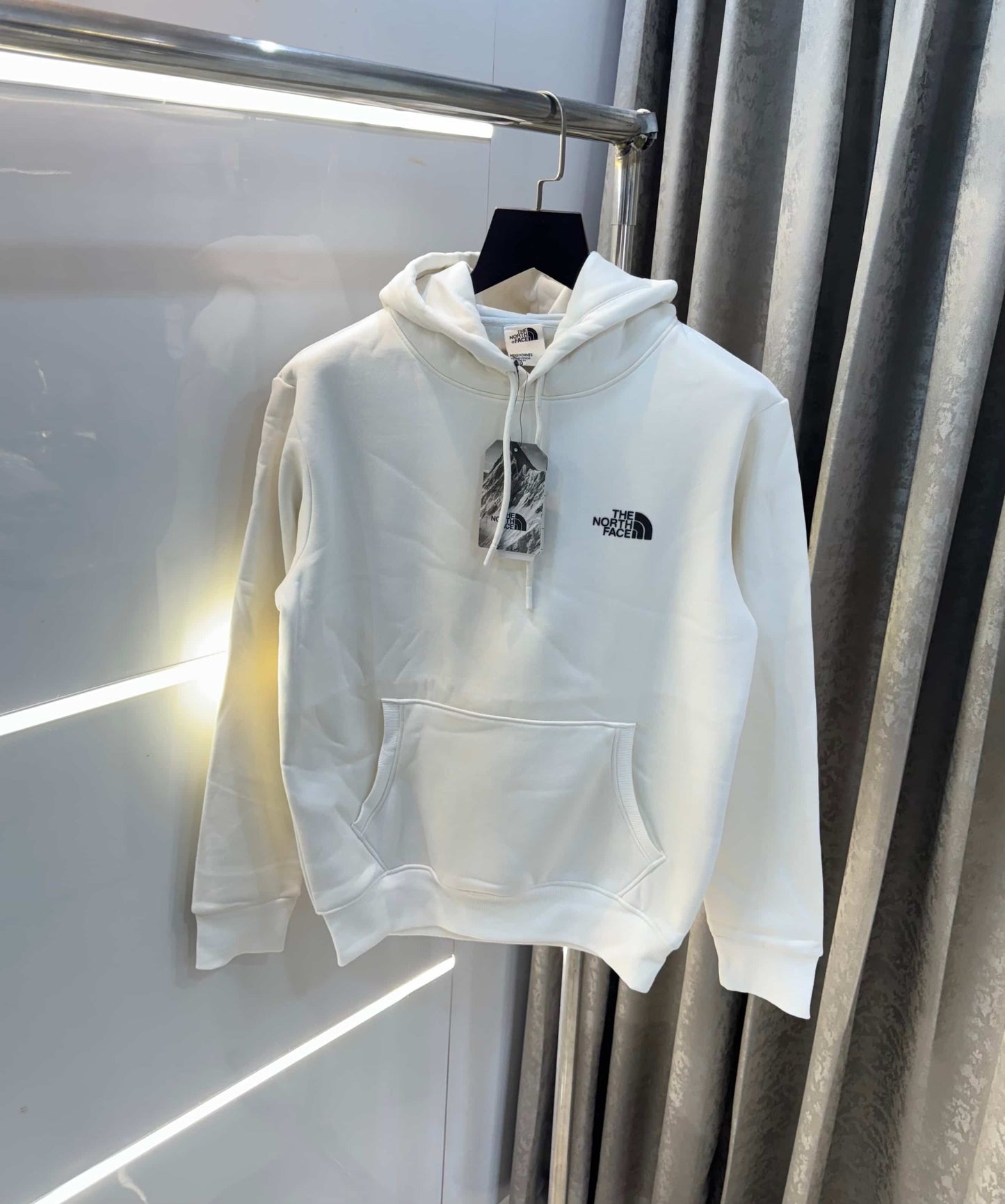The North Face White Printed Imported Hoodie