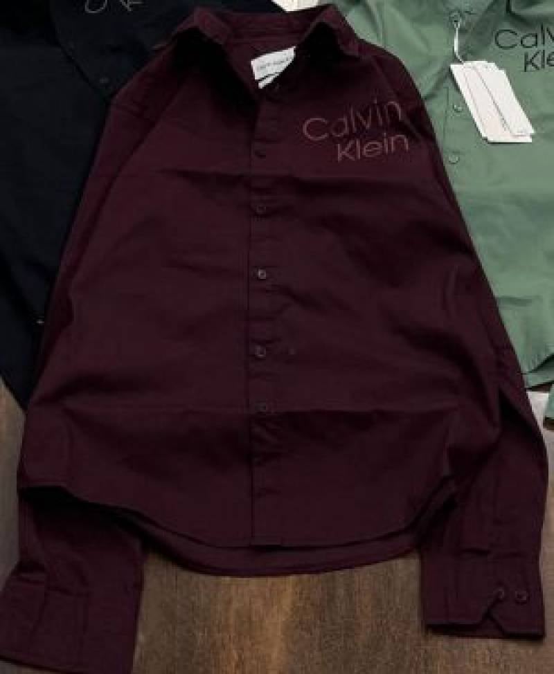 Calvin_Klein_Maroon_Logo_Print_Premium_Shirt_(1667)