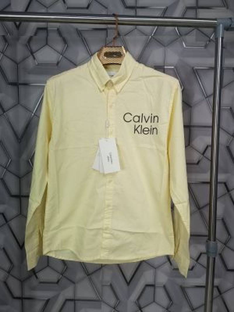 Calvin_Klein_Lemon_Yellow_Logo_Print_Premium_Shirt_(1668)
