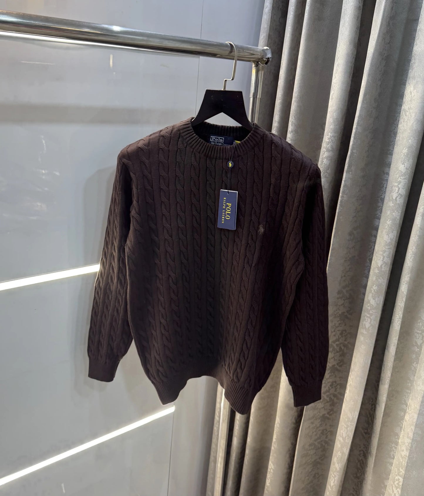 Ralph Lauren Brown Knitted Imported Pull Over