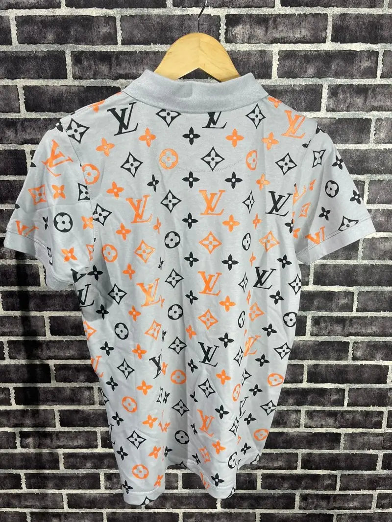 Louis Vuitton premium polo tshirt GREY