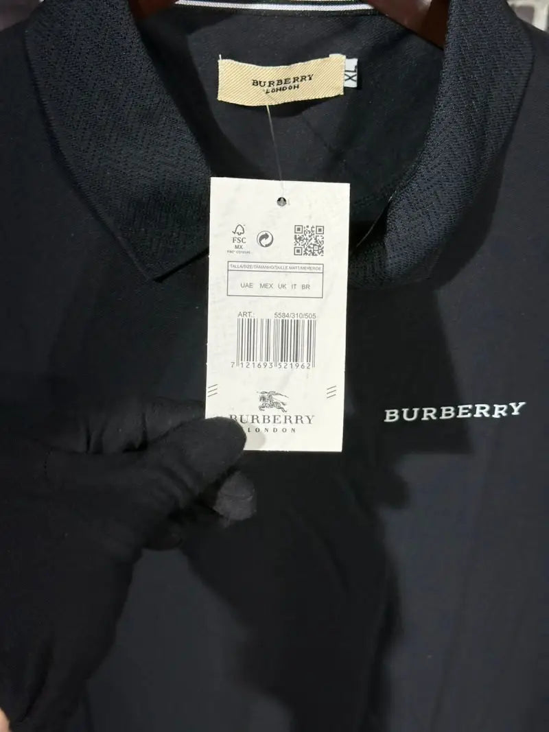 Burberry Premium Polo Tshirt Black