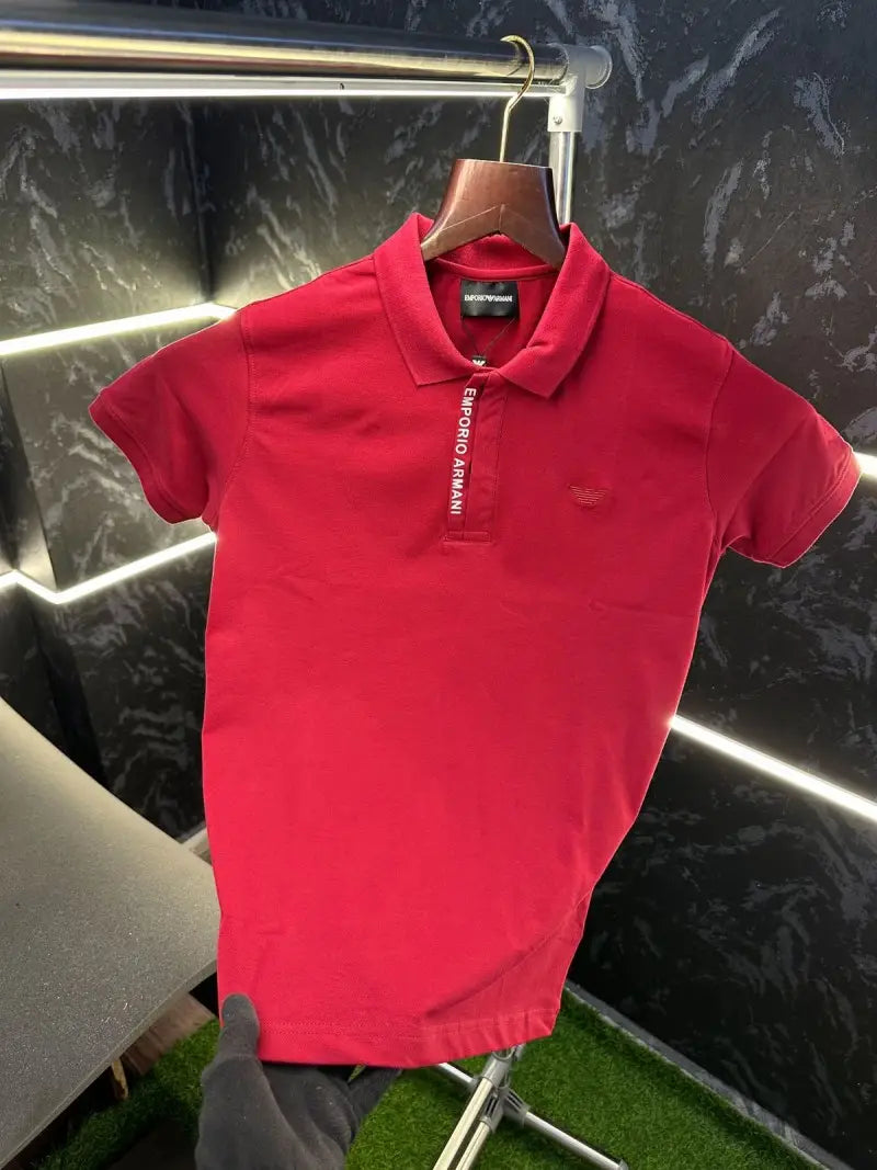 Emporio Armani Premium Polo Tshirt Red