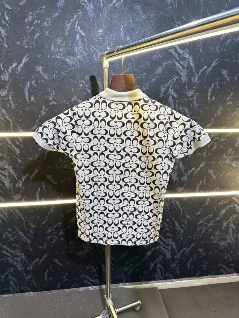 Coach Monogram Premium Polo TShirt Grey