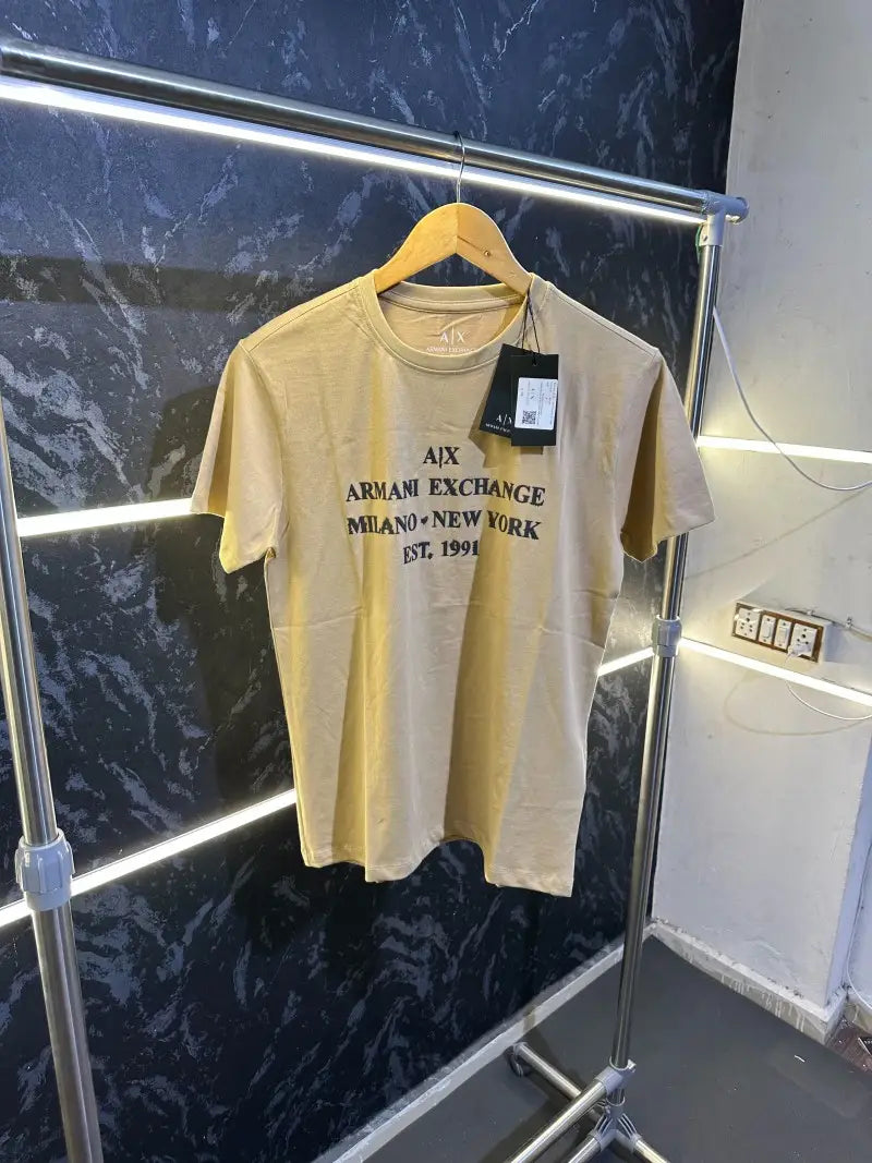 Emporio Armani Round Neck Premium Tshirt Cream - (121)