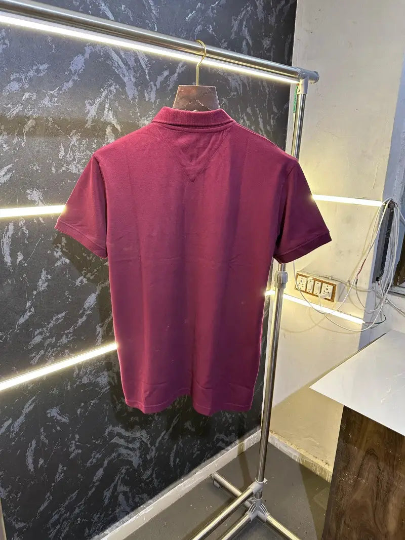 Tommy Hilfiger Premium Polo Tshirt Maroon