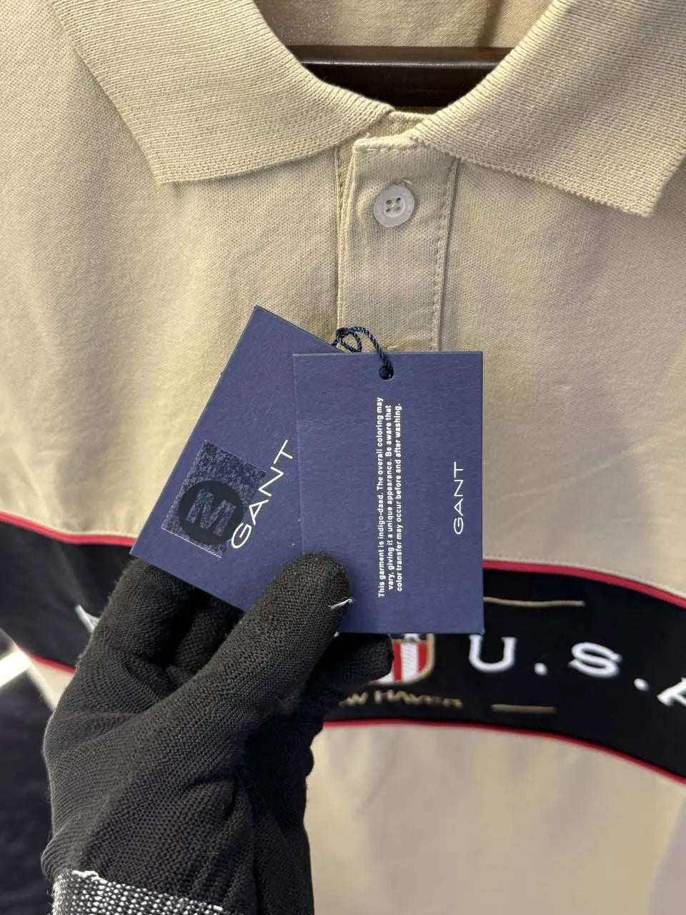 Gant USA Premium Polo Tshirt (Beige)