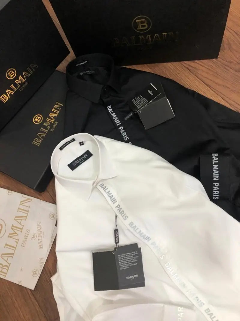 Balmai n Paris Premium Shirt with Box carry bag ( White )