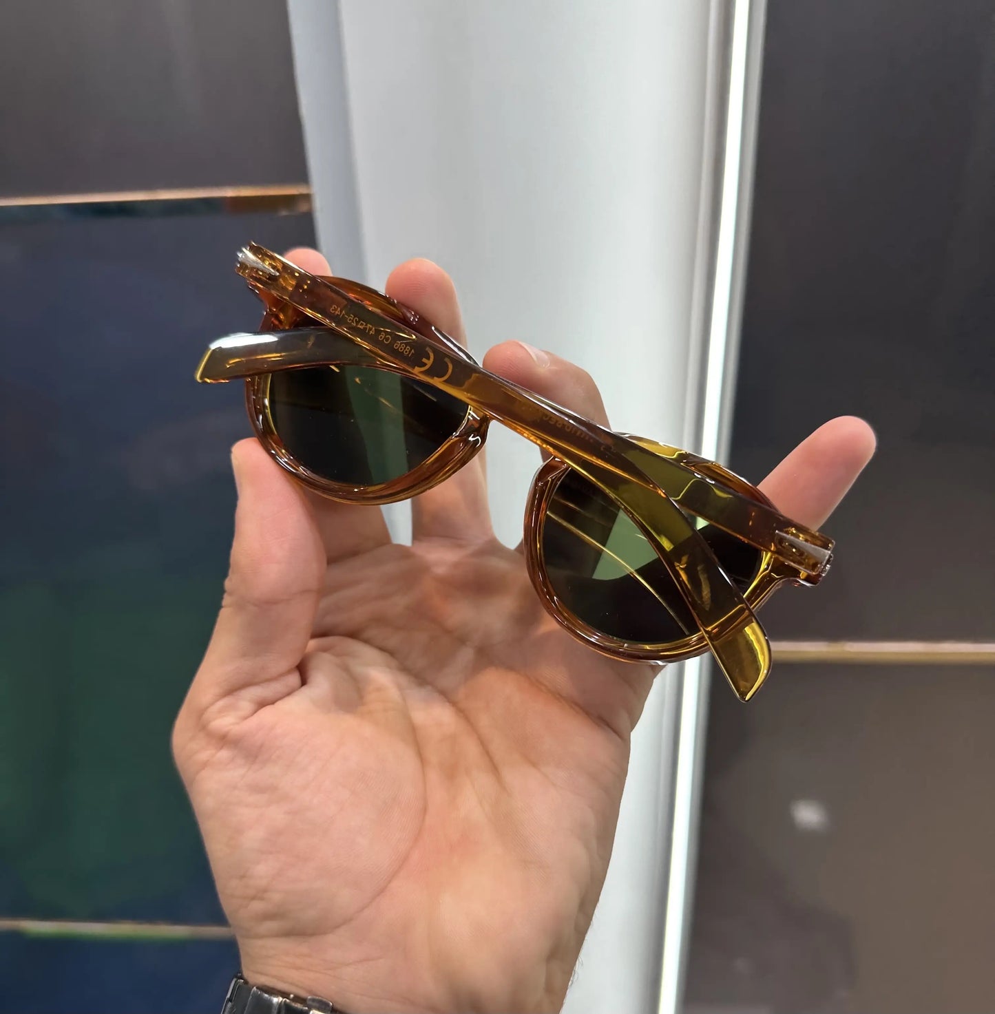 David Beckham Orange Green Premium Shades 1886