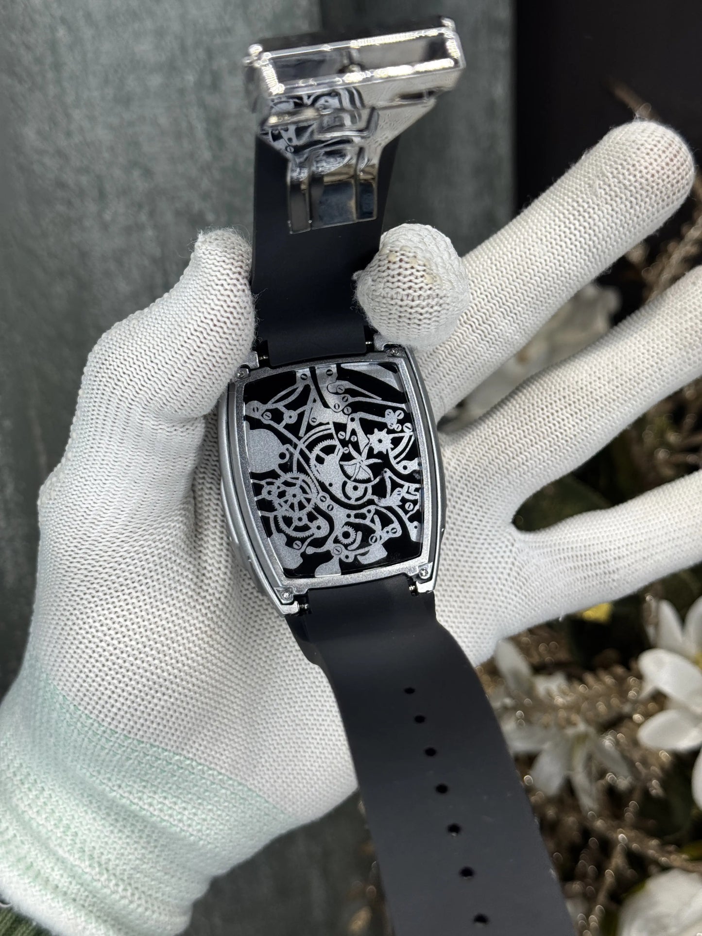 Jacob&Co. Silver Black Bugatt i Premium Watch