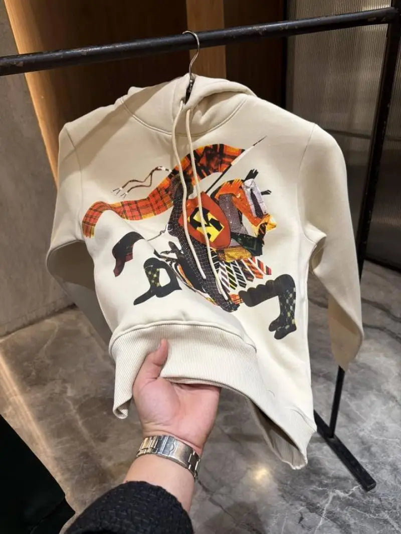 Burberr y Beiege Fleece Premium Hoodie