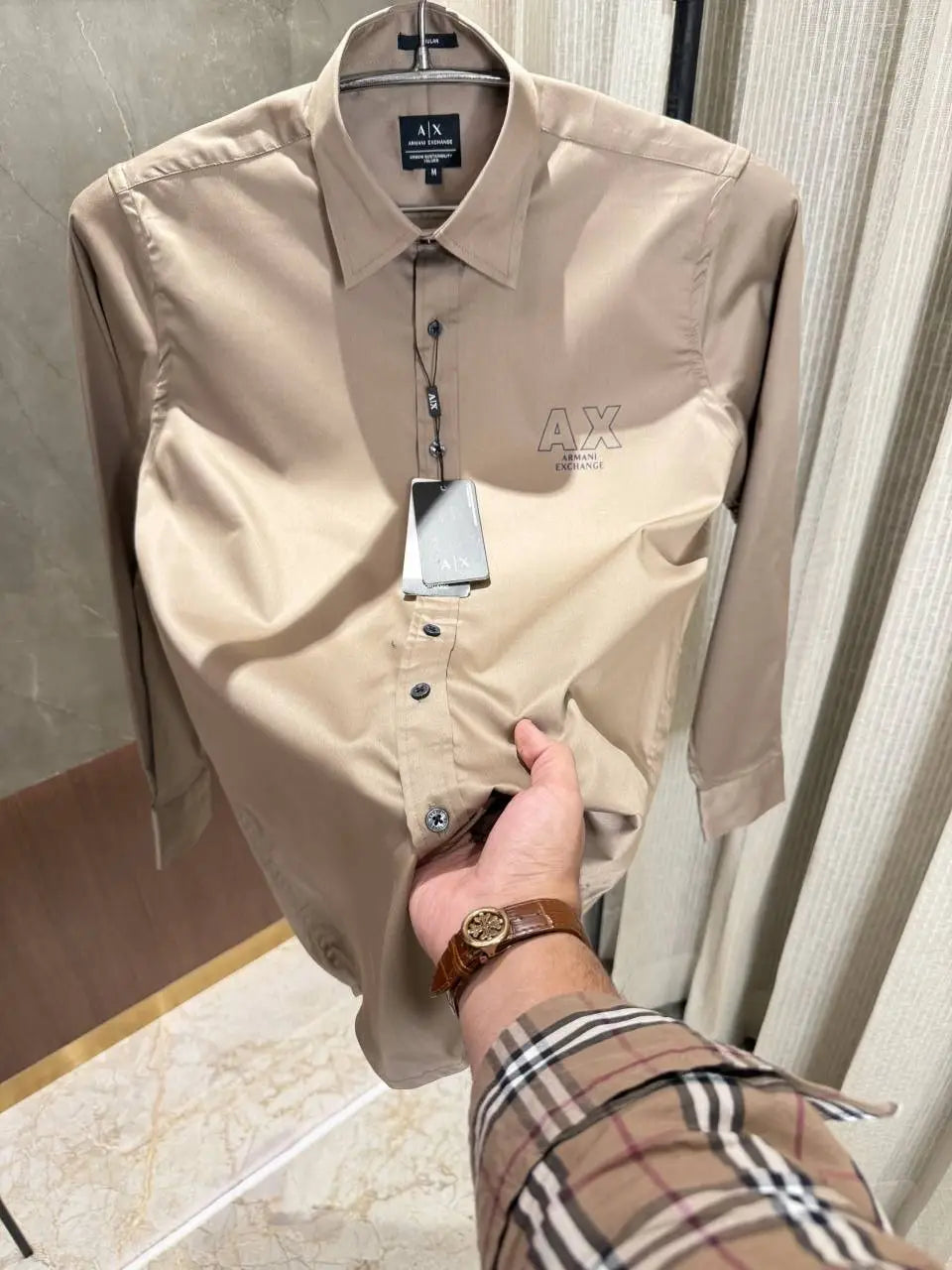 Arman i Exchange Light Brown Shirt super soft cotton