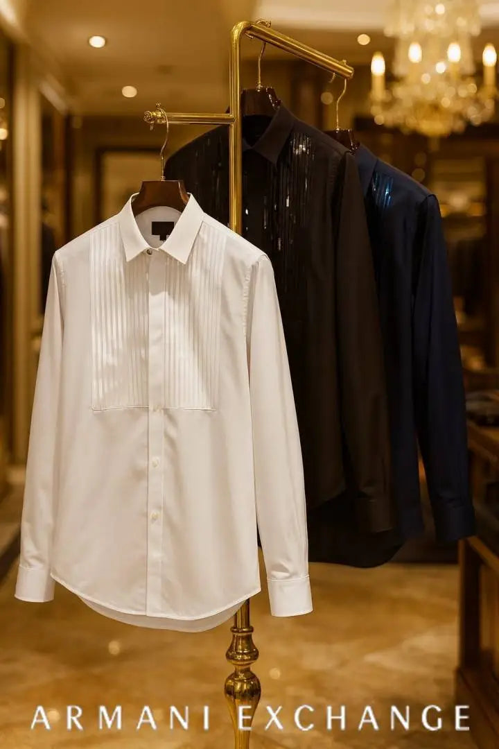 Arman i Exchange White Shirt Giza cotton Embroidery with Shirt