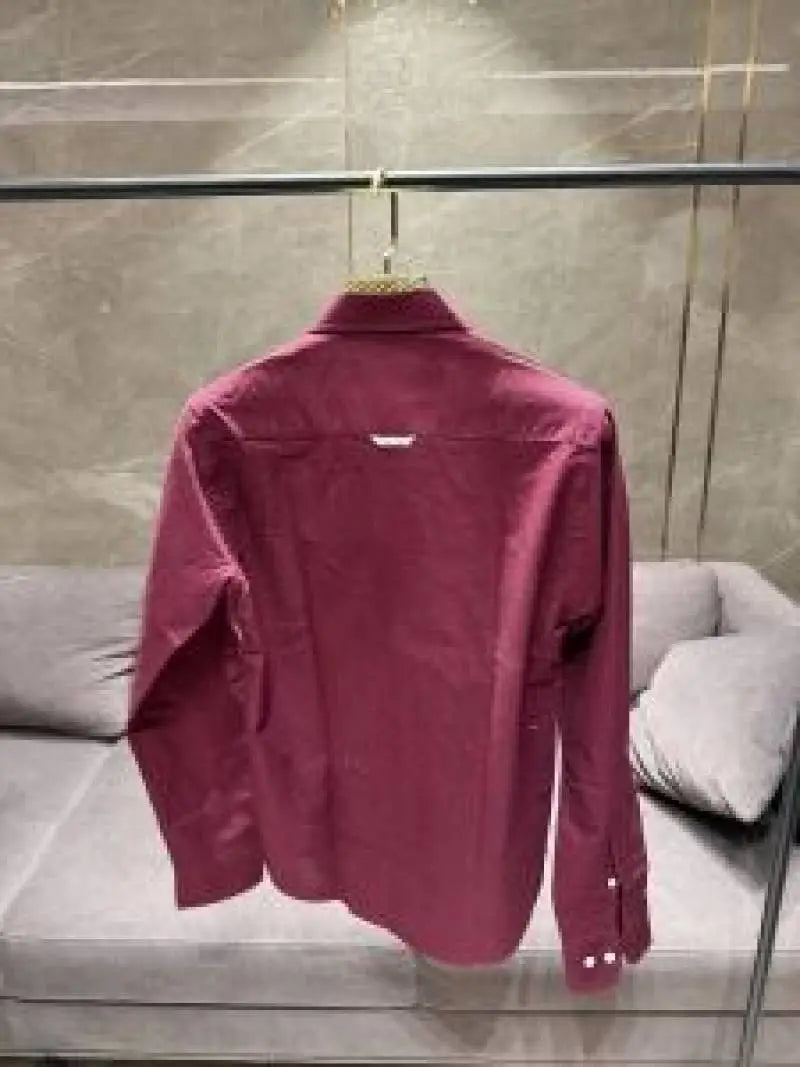 CALVIN KLEI_N MAROON PREMIUM FRONT PRINTED SHIRT