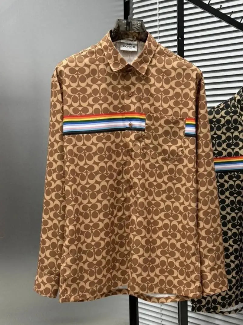 COAC_H BROWN MONOGRAM IMPORTED PREMIUM SHIRT