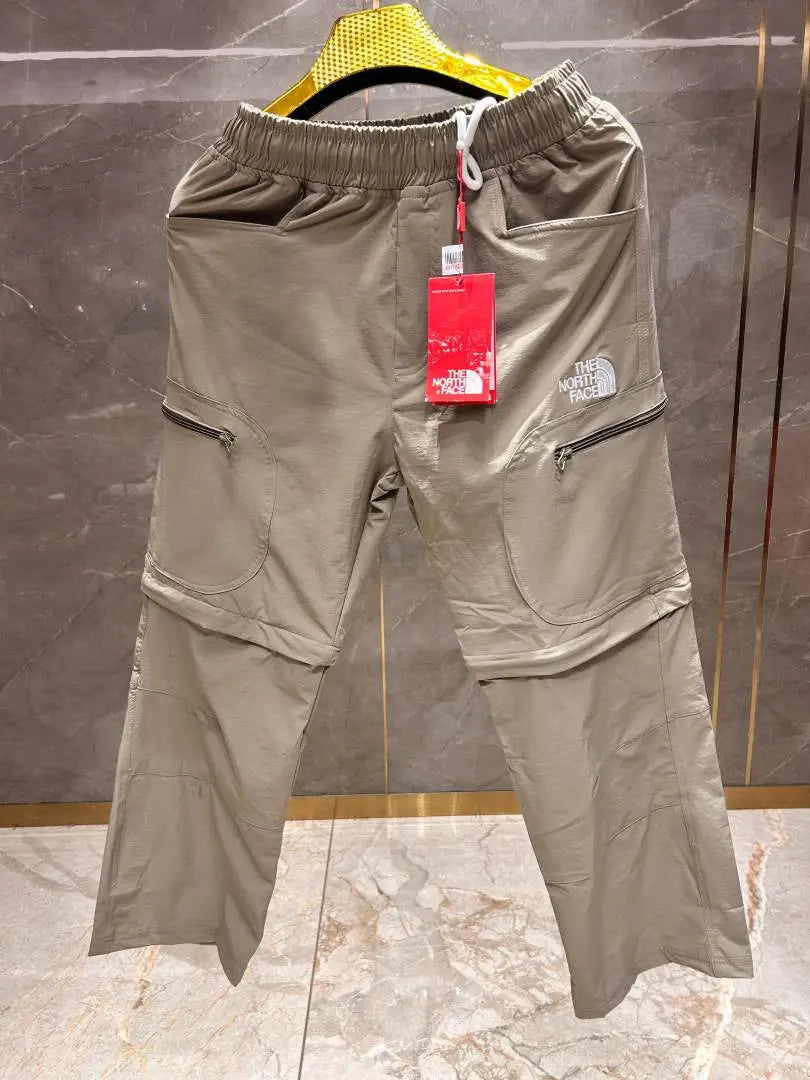 THE NORTH FAC_E BEIGE 2 in 1 PREMIUM TRACKPANT ( shorts track)