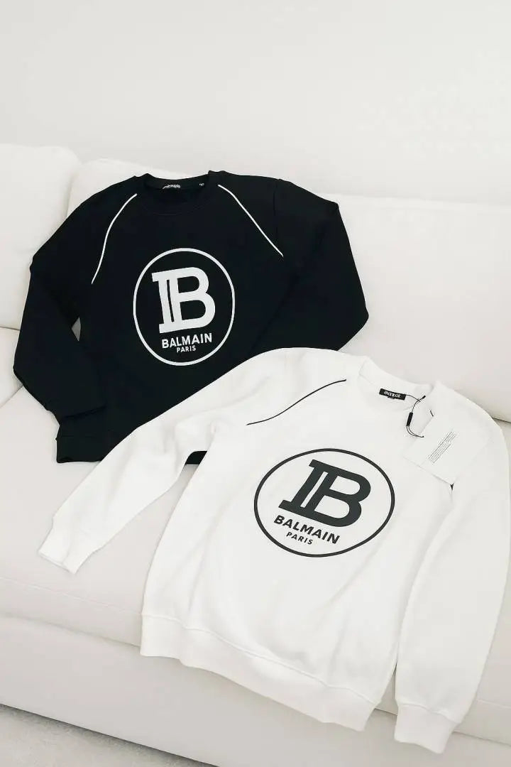 Balmai_n Paris White Sweatshirt