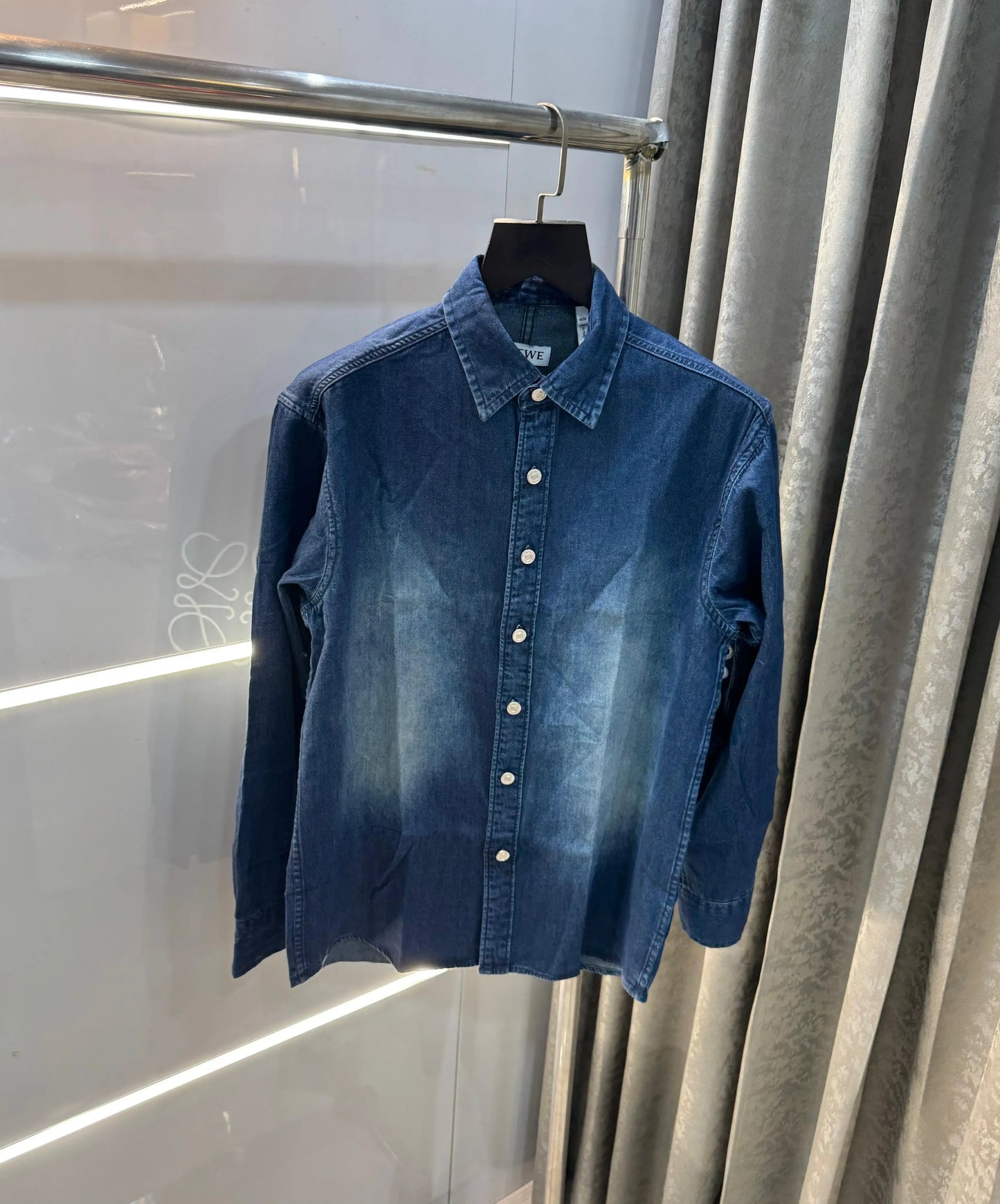 LoEwE dark blue Designer Imported Denim Jacket