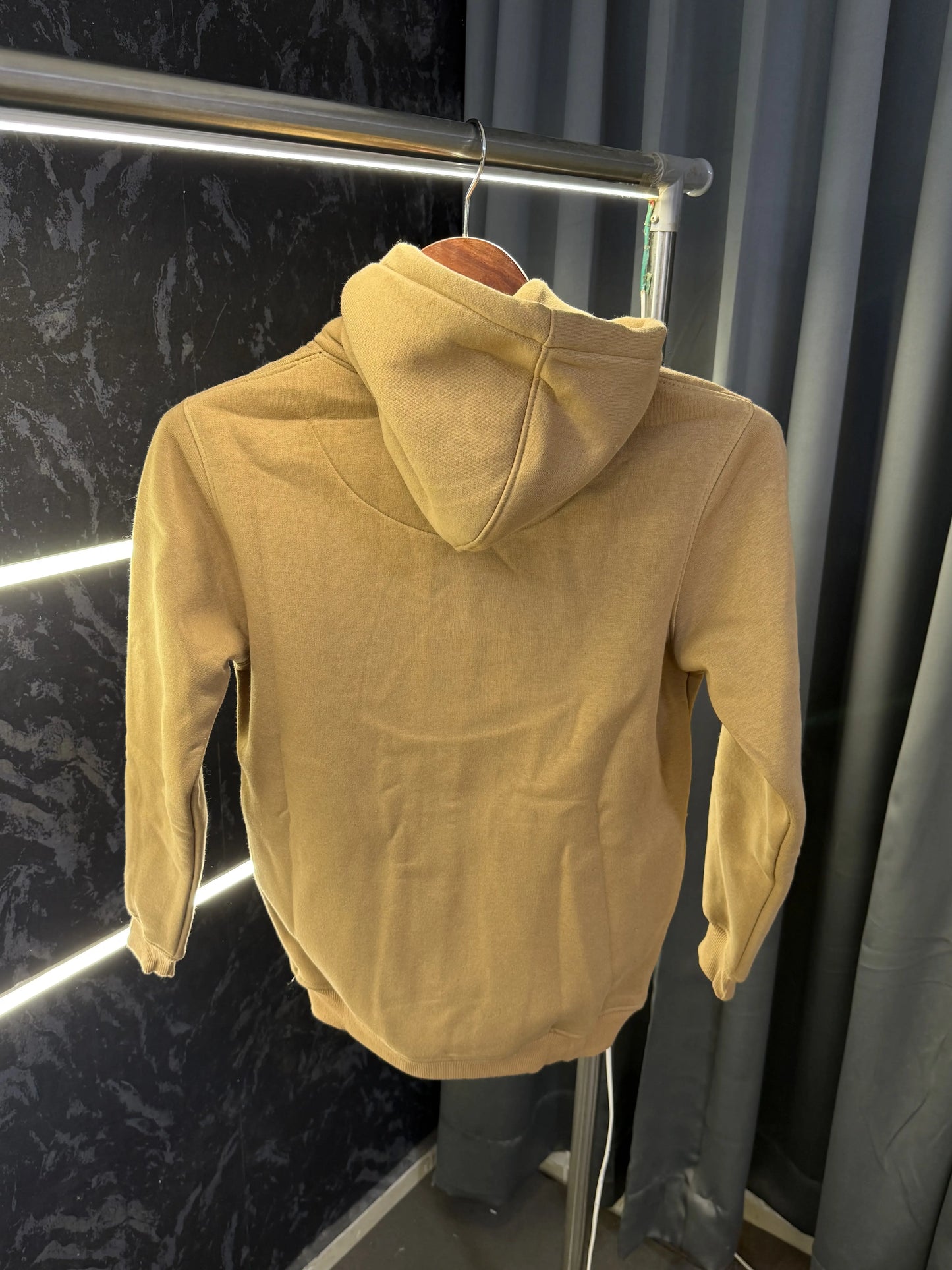 Arman i Exchang e Zipper Pull Over Hoodie (Brown)