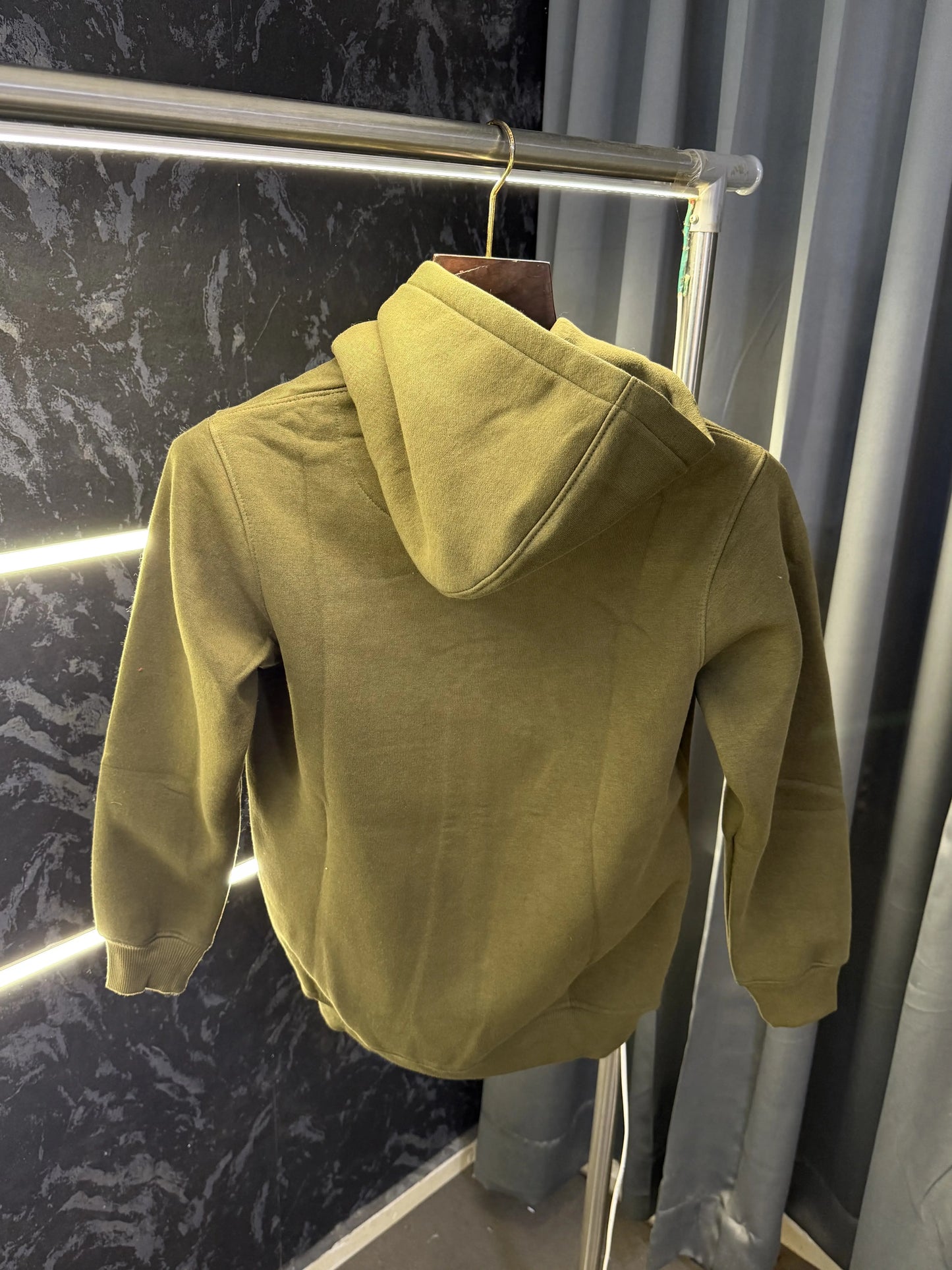 Arman i Exchang e Zipper Pull Over Hoodie (Olive)