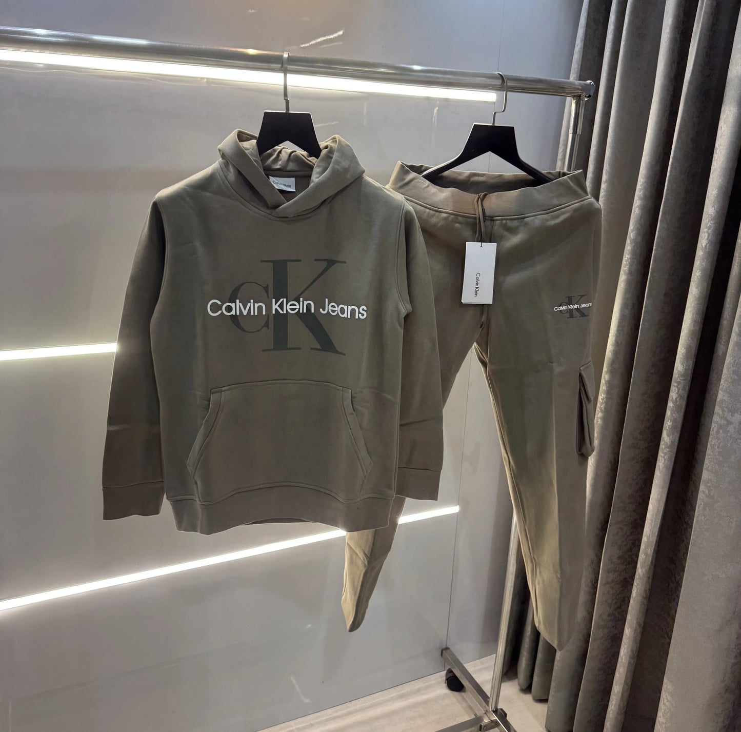 Calvin Klein Olive Premium Classic Tracksuit