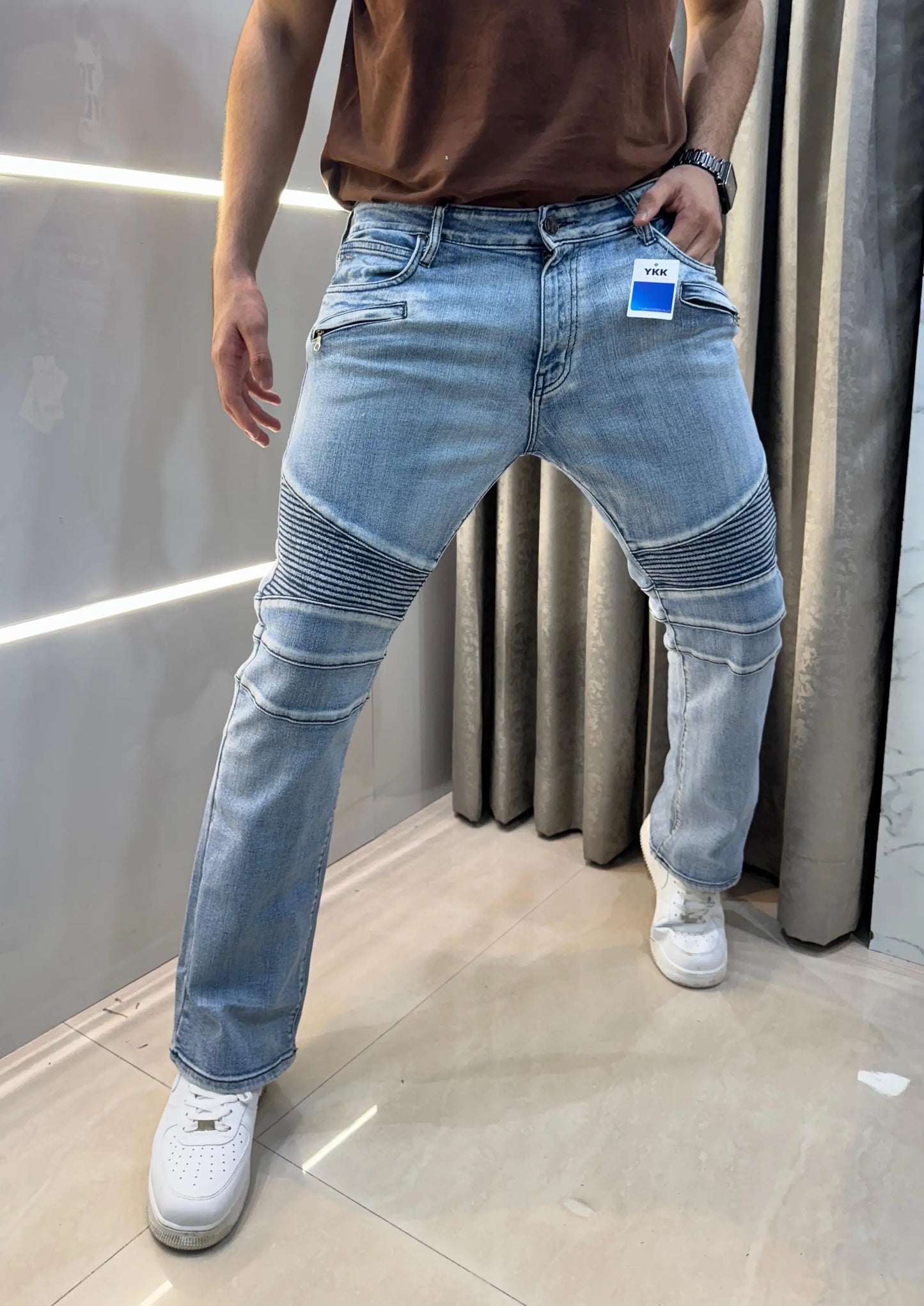 Balmai n Paris sky Blue Imported Rider Designer Denim