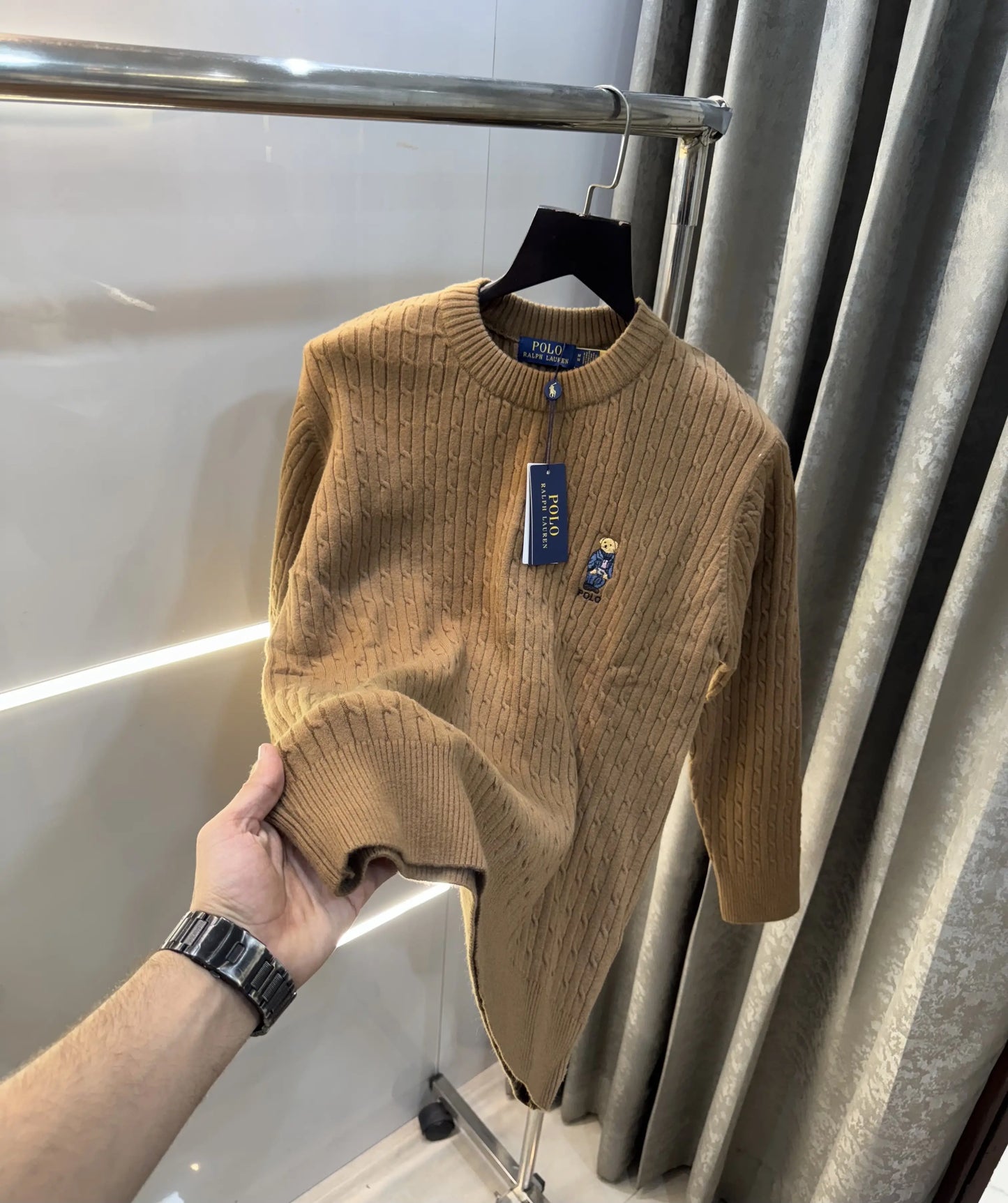 Ralp.h Laure n Brown Teddy Edition Imported Pull Over