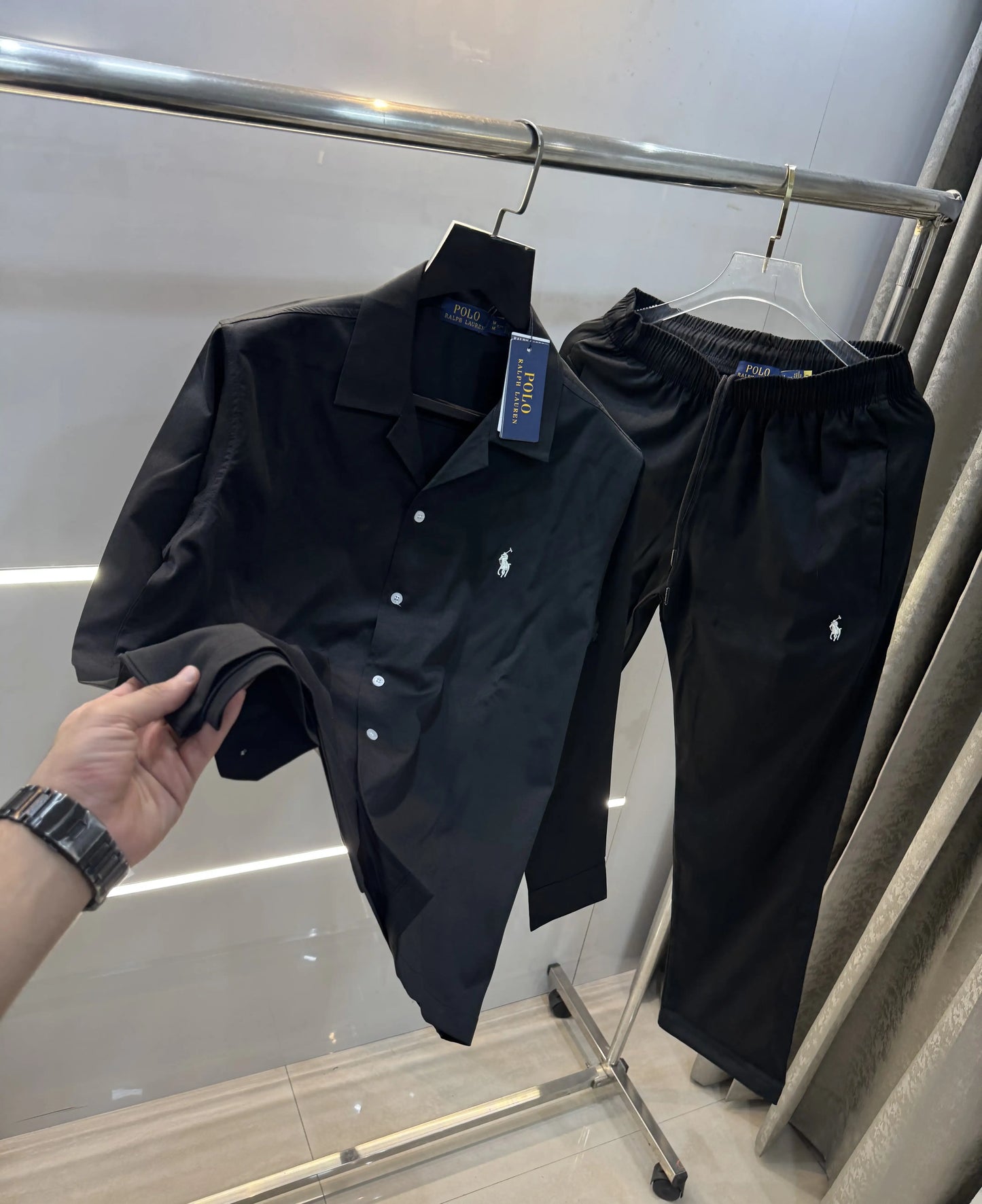 Ralph Lauren Black Logo Work Premium Tracksuit