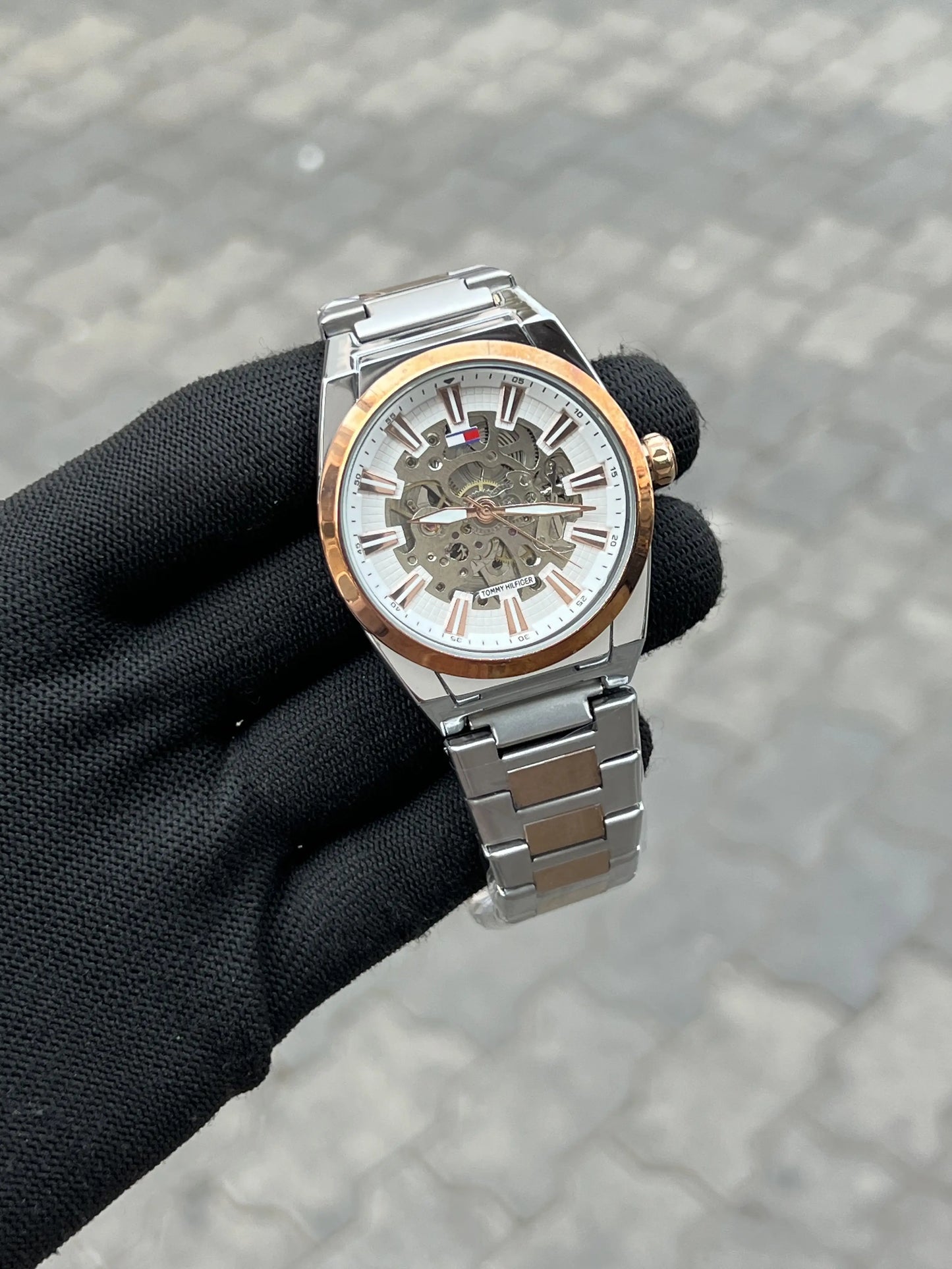 Tomm_y Hilfiger Automatic Two Tone White