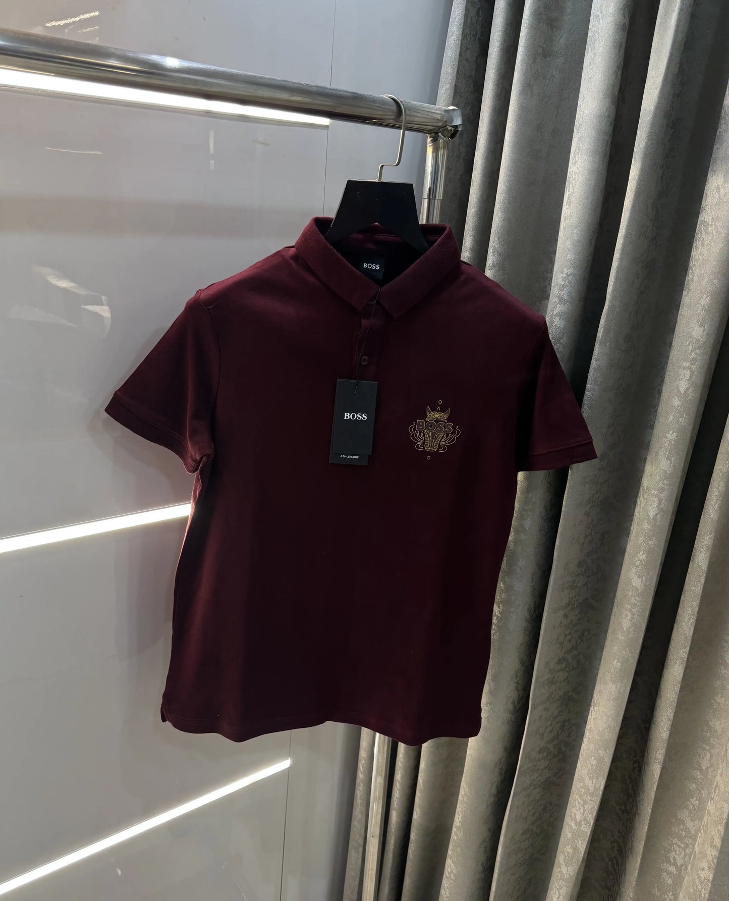 Hugo Boss Wine Limited Edition Premium Polo T-shirt