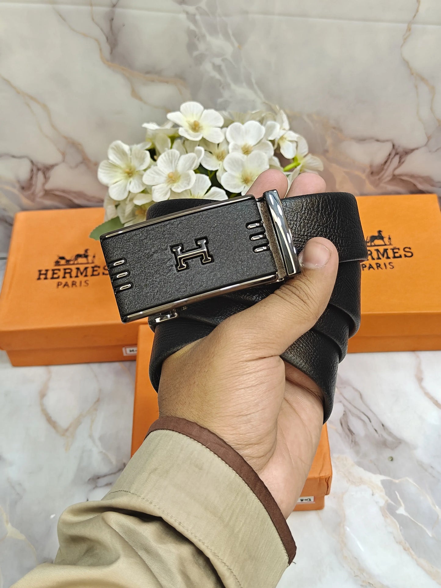 HERMES PREMIUM QUALITY AUTOLOCK BELT WITH OG BOX