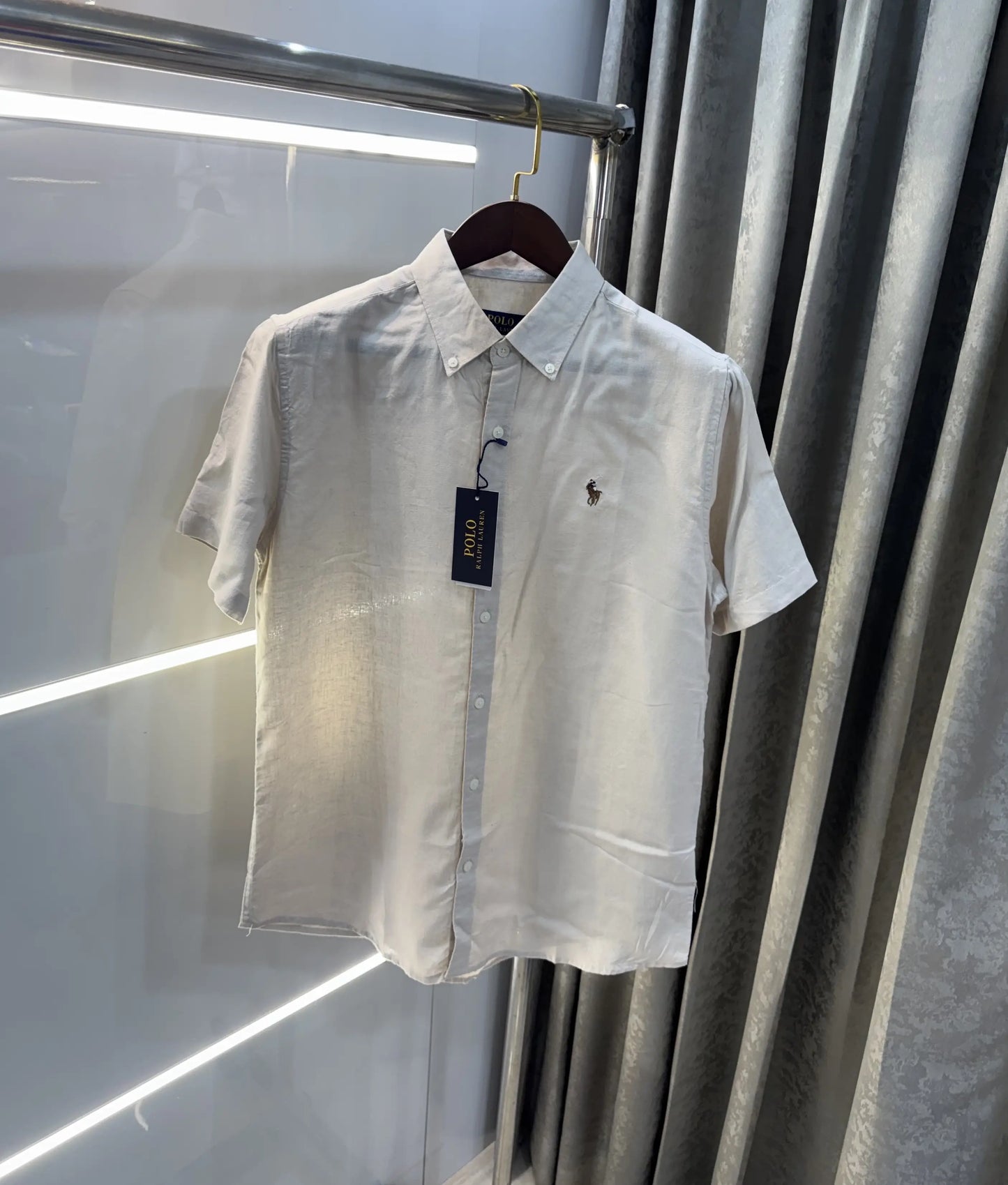 Ralph Lauren Cream Premium Linen Shirt