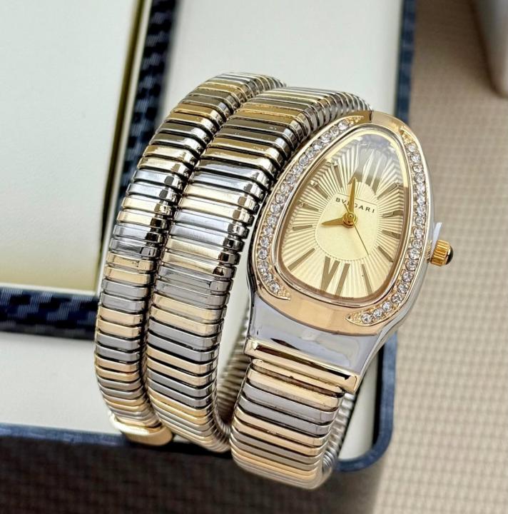 Bvlgari Serpenti Tubogas Gold Two Tune Gold Dial