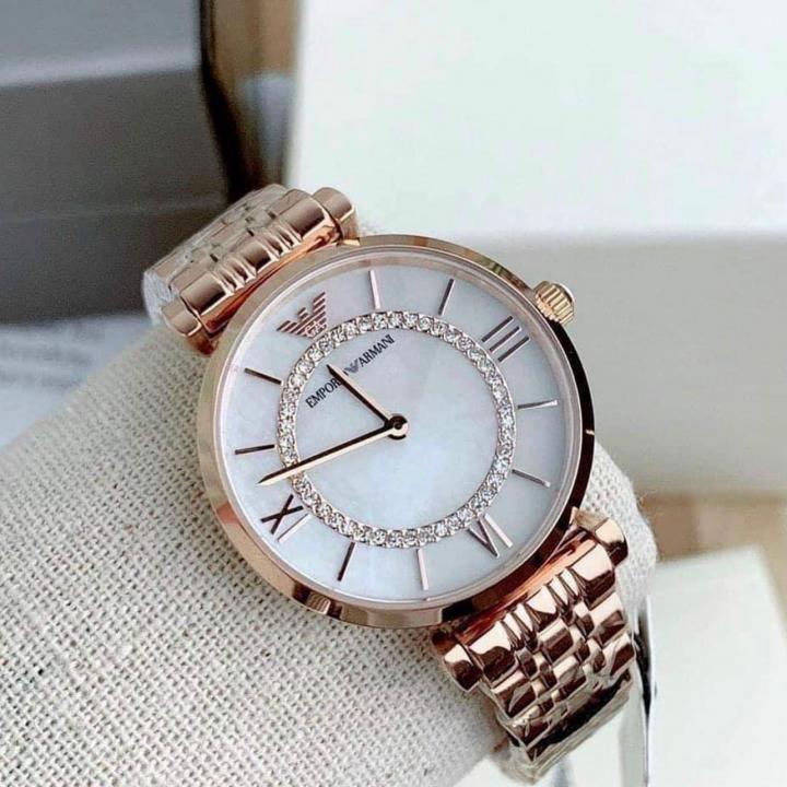 Emporio Armani Rosegold White