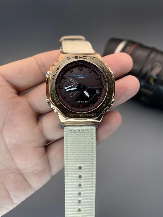 Gshock GM2100 Crème Brown Leather