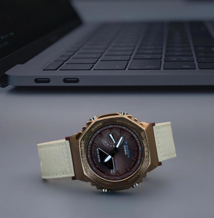 Gshock GM2100 Crème Brown Leather