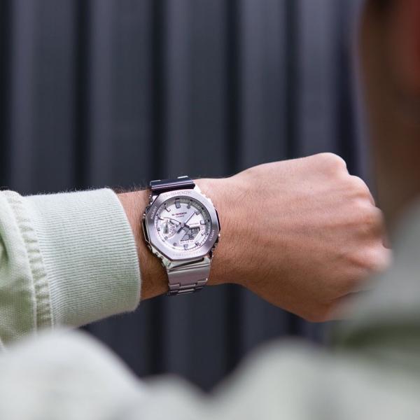 Gshock GM2100 Full Silver ChainBelt