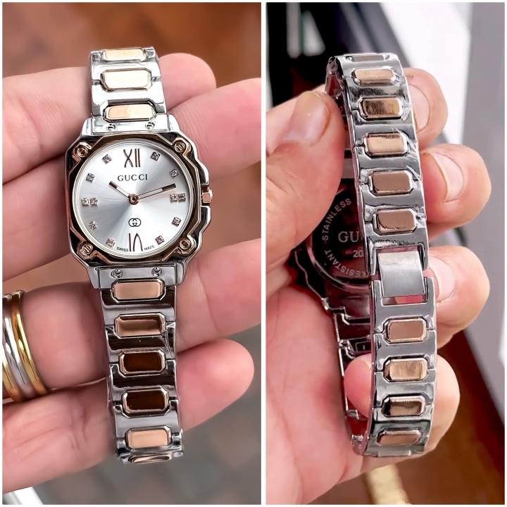 Gucci Limited Edition Silver Copper White Dial