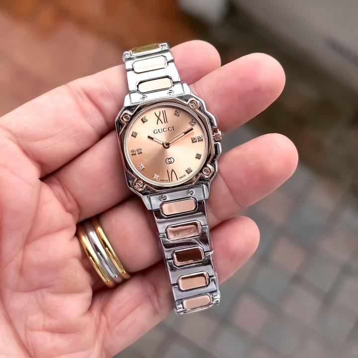 Gucci Limited Edition Silver TwoTone Rosegold