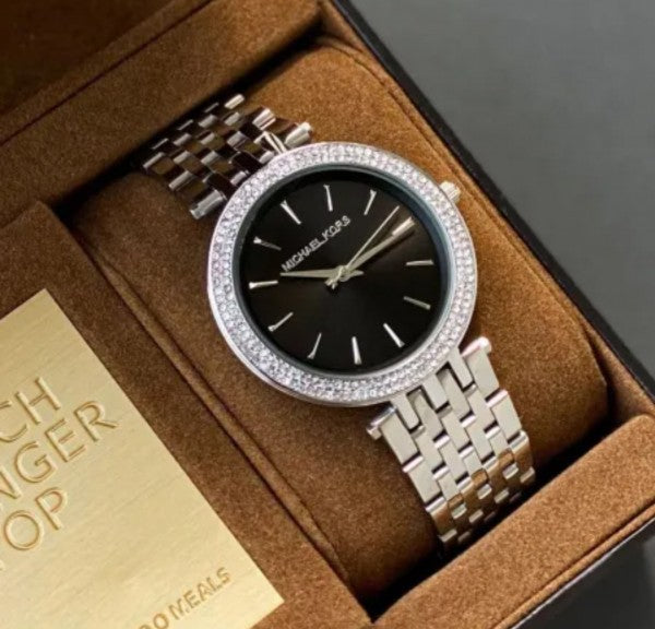 Michael Kors Darci Silver Black