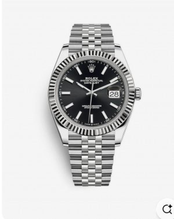 Rolex Date Just Silver Black
